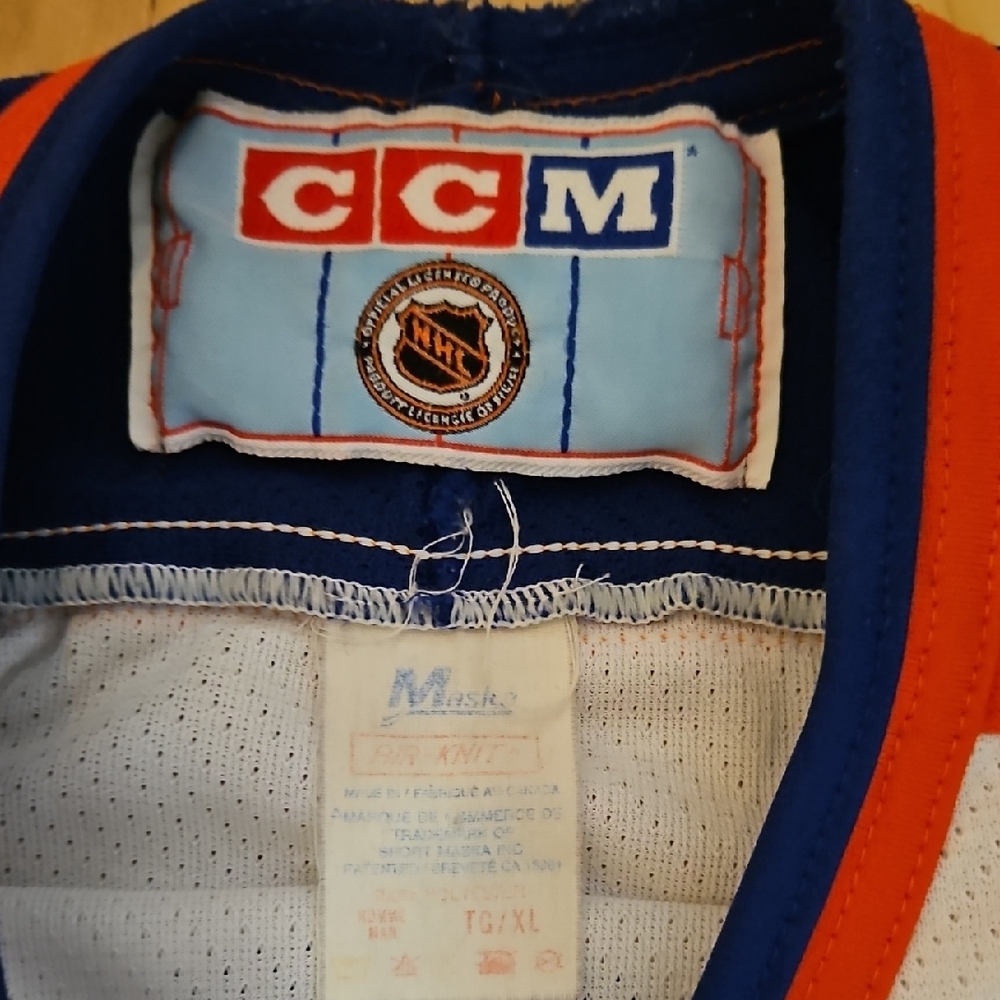 CCM Edmonton Oilers Vintage Jersey Retired Number Al Hamilton - Picture 2 of 4